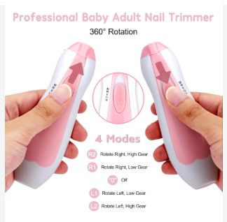 GentleCare 6-in-1 Baby Electric Nail Trimmer – Safe & Quiet Nail Care